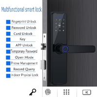 Tuya WiFi Smart Door Lock Biometric Fingerprint Card Password USB