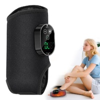 Black Cordless Ankle Foot Massager Heat Heating Pad