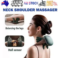 Electric Heated Neck Shoulder Back Massager with Kneading Pain Relief