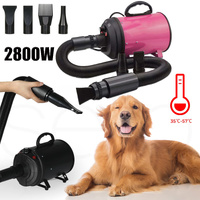2800W Dog Pet Dryer High Velocity Blow Dryer 4 Nozzles Adjustable