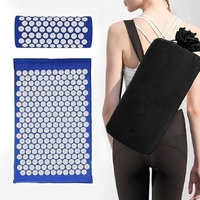 Blue Massage Acupressure Mat Yoga Pain Stress Relief AU