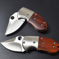 Mini Stainless Steel Folding Pocket Knife Keychain - Outdoor Survival Camping