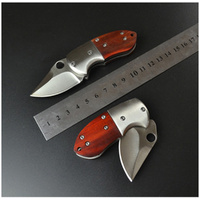 Mini Stainless Steel Folding Pocket Knife Keychain - Outdoor Survival Camping