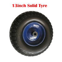 13 Inch Solid Tyre Trolley Wheel with Steel Rim for Hand Cart