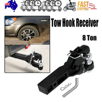 8 Ton Pintle Tow Hook Receiver Hitch Heavy Duty Ball Combo for Trucks