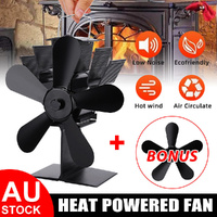 Wood Heater Fan Eco Heat Powered Self-Powered Silent Fireplace Stove