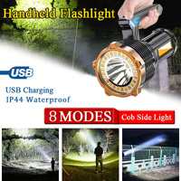 1200lm LED Flashlight USB Rechargeable Super Bright Torch
