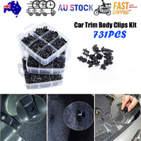 731pcs Car Trim Body Clips Kit Rivet Retainer Auto Panel Bumper Plastic Fastener