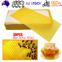 30pcs Bee Hive Wax Honeycomb Foundation Frames Beekeeping Equipment