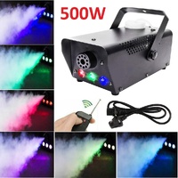 Fog Smoke Machine Fogger 500W RGB LED Party Club Disco Effect Wireless Control