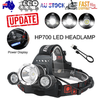 HP700 LED Headlamp Head Torch Rechargeable Camping Light
