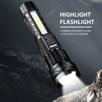 30W 14LED Flashlight Tactical Torch Laser Bright Camping