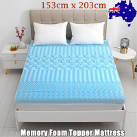 7 Zone Memory Foam Mattress Topper Cool Gel 8cm 153x203cm
