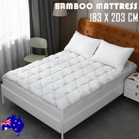 Bamboo Pillowtop Mattress Topper King 183x203cm