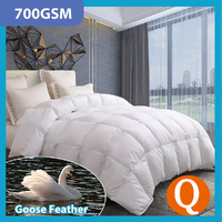 Goose Feather Down Quilt 700 GSM Queen 210x210cm Duvet