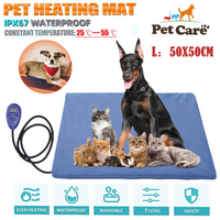 Electric Pet Heat Pad Waterproof Heating Mat Cat Dog Bed Large