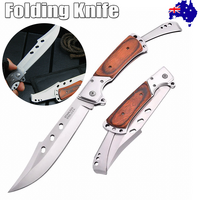 Large Folding Pocket Knife Camping Hunting Fishing Survival Tool