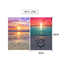 5D Diamond Painting Kit 40x30cm 2 Pack - DIY Art for Adults