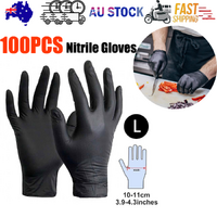 Flexible Disposable Nitrile Gloves 100pcs Large - Food & Mechanic