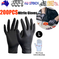 Flexible Disposable Nitrile Gloves 200pcs Large - Food & Mechanic