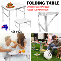 Outdoor Camping Folding Table Aluminium Portable BBQ Picnic Desk