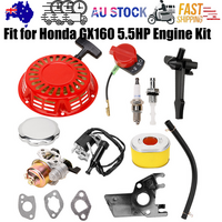 For Honda GX160 5.5HP Recoil Carburetor Ignition Coil Spark Plug Air Filter
