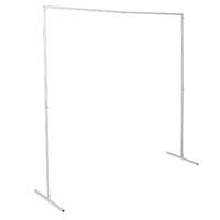 2.2M White Square Wedding Arch Backdrop Flower Display Stand