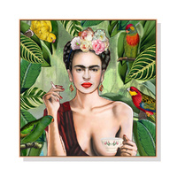 Artime 60x60cm Frida Kahlo Self Portrait Wood Frame Canvas Wall Art