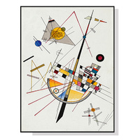 Artime Delicate Tension Kandinsky 50x70cm Black Frame Canvas Wall Art