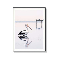 Artime Wall Art 70x100cm Pelican Black Frame Canvas