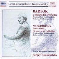 Bartók Mussorgsky Pictures - Koussevitzky Boston SO CD