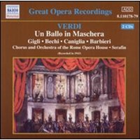 Verdi: Un Ballo in Maschera - Gigli, Serafin, Rome Opera CD