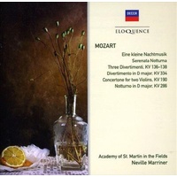 Mozart: Serenades and Divertimenti - Marriner CD Album