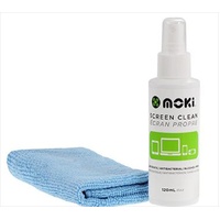 Moki Screen Clean 120mL Spray with Cloth