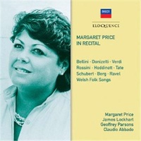 Margaret Price in Recital Music CD Album