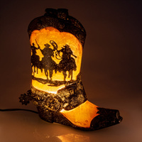 Lamp Cowboy Boot Table Lamp