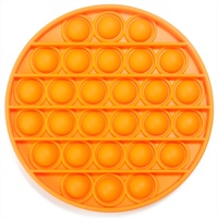 Orange Round Push And Pop Fidget Toy