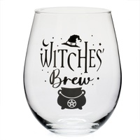 Witches Brew Stemless Wine Glass by MDI