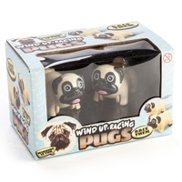 Wind Up Racing Pugs Toy Set of 2