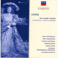 Lehar - Merry Widow Highlights CD Album