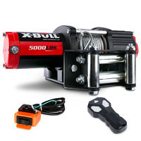 X-BULL 12V Electric Winch 5000lbs Steel Cable Wireless Remote 4WD ATV Boat