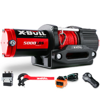 X-BULL 5000LBS 12V Electric Winch with Synthetic Rope & Wireless Remote
