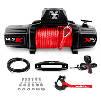 X-BULL 14500LBS 12V Electric Winch Synthetic Rope Wireless Remote