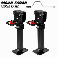 X-BULL Drop Down Legs 440-560mm Trailer Steel Stabiliser 1200LBS Black