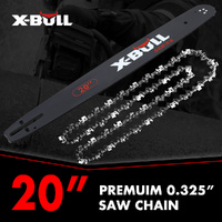 X-BULL Chainsaw Bar & Chain 20" 0.325 Pitch 76 Link