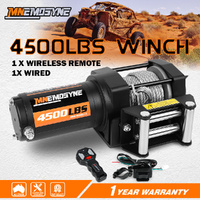 ZESUPER Electric Winch 4500lbs Steel Cable Remote ATV UTV Trailer Towing