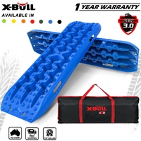 X-BULL Recovery tracks Mud Snow / Sand tracks / Grass 4X4 Caravan 2pcs 4WD Gen 3.0 - Blue