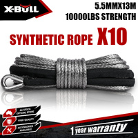 X-BULL Dyneema Synthetic Winch Rope 5.5mm x 13m SK75 Tow
