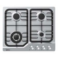 Midea 60cm Gas Cooktop 4 Burners Stainless Steel