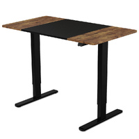 Fortia Sit to Stand Electric Standing Desk 120x60cm Walnut/Black